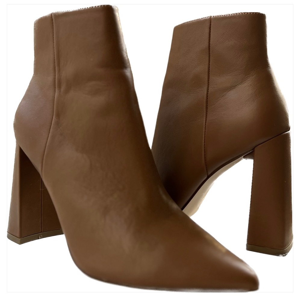Steve Madden Tan Leather Tarra Boots